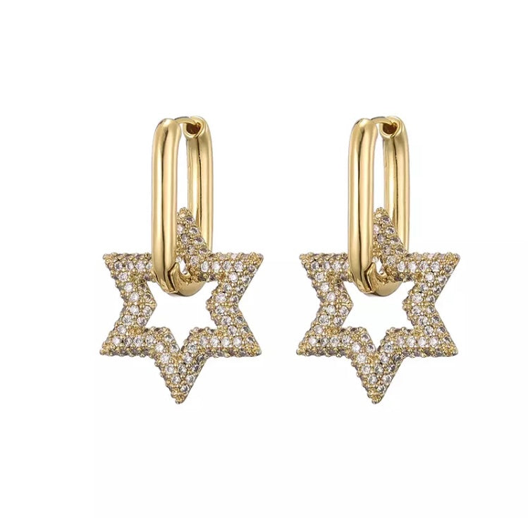 Estrellas gold /Earrings