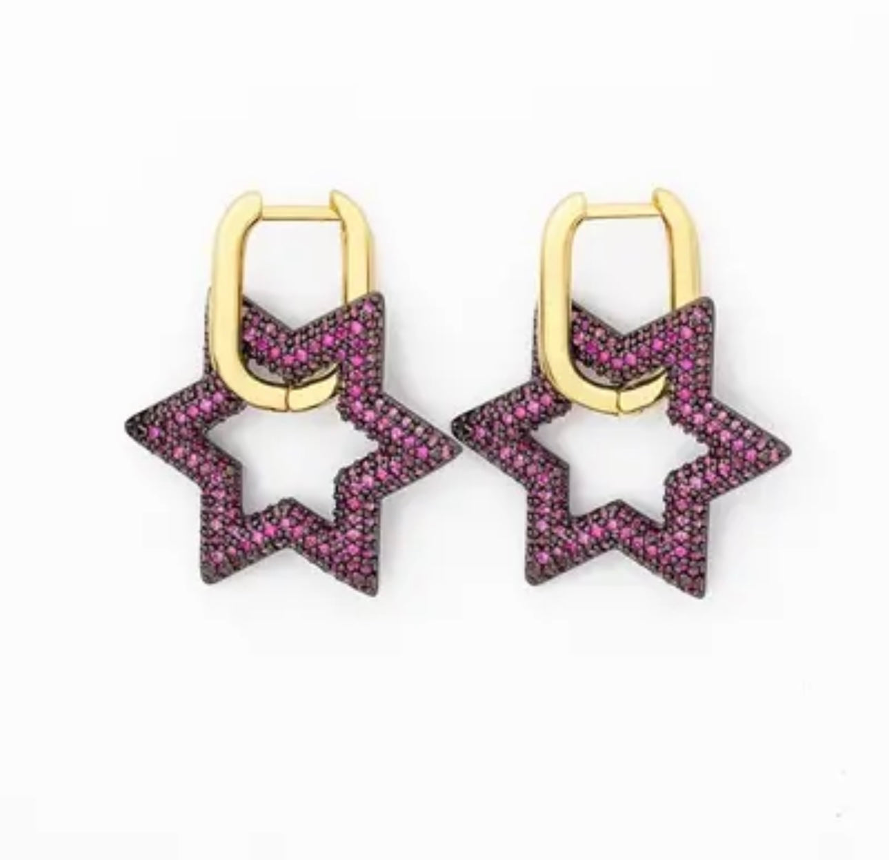 Estrellas purple/ Earrings